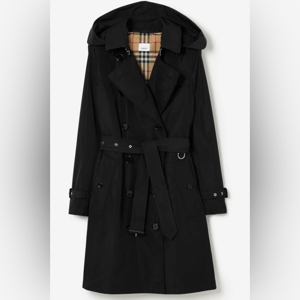 💯 Authentic Burberry Britt Trench Coat Sz.12 with removable hood.